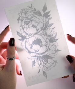 Джагуа тату Бутони Півоніі